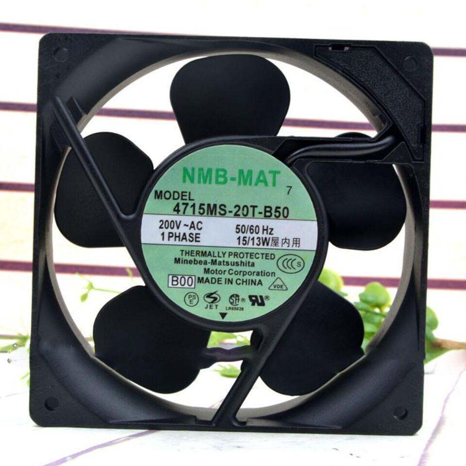 new 1PC aluminum frame AC cooling fan axial flow 4715MS-20T-B50 200V 15/13W 12038 - GLOBALCOOLINGPARTS
