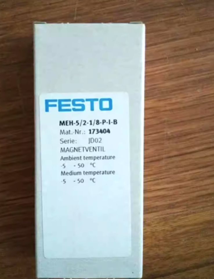 new Festo MEH-5/2-1/8-P-I-B(173404) Solenoid Valve DC24V - FESTO