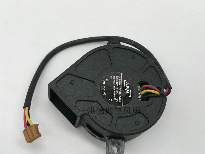 new 1 PCS Fan 5cm projector fan turbo blower fan AB5012DX-A03 DC12V 0.15A - PLC INDUSTRY PRODUCT