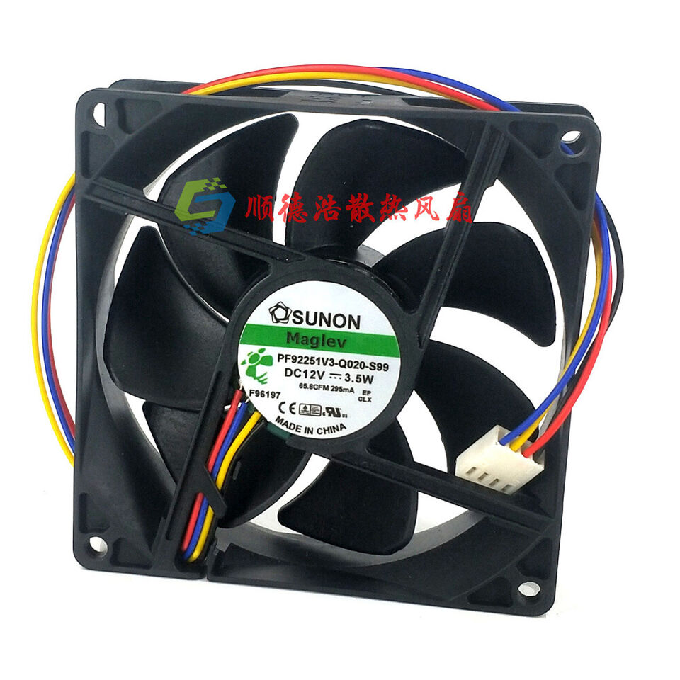 new 1PC magnetic levitation 4-wire cooling fan PF92251V3-Q020C-S99 9225 12V 3.5W - MODCON