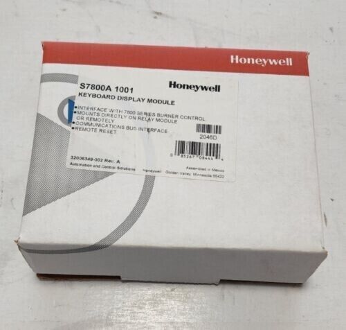 new  Honeywell S7800A1001 Burner Control Display Module ping 1P