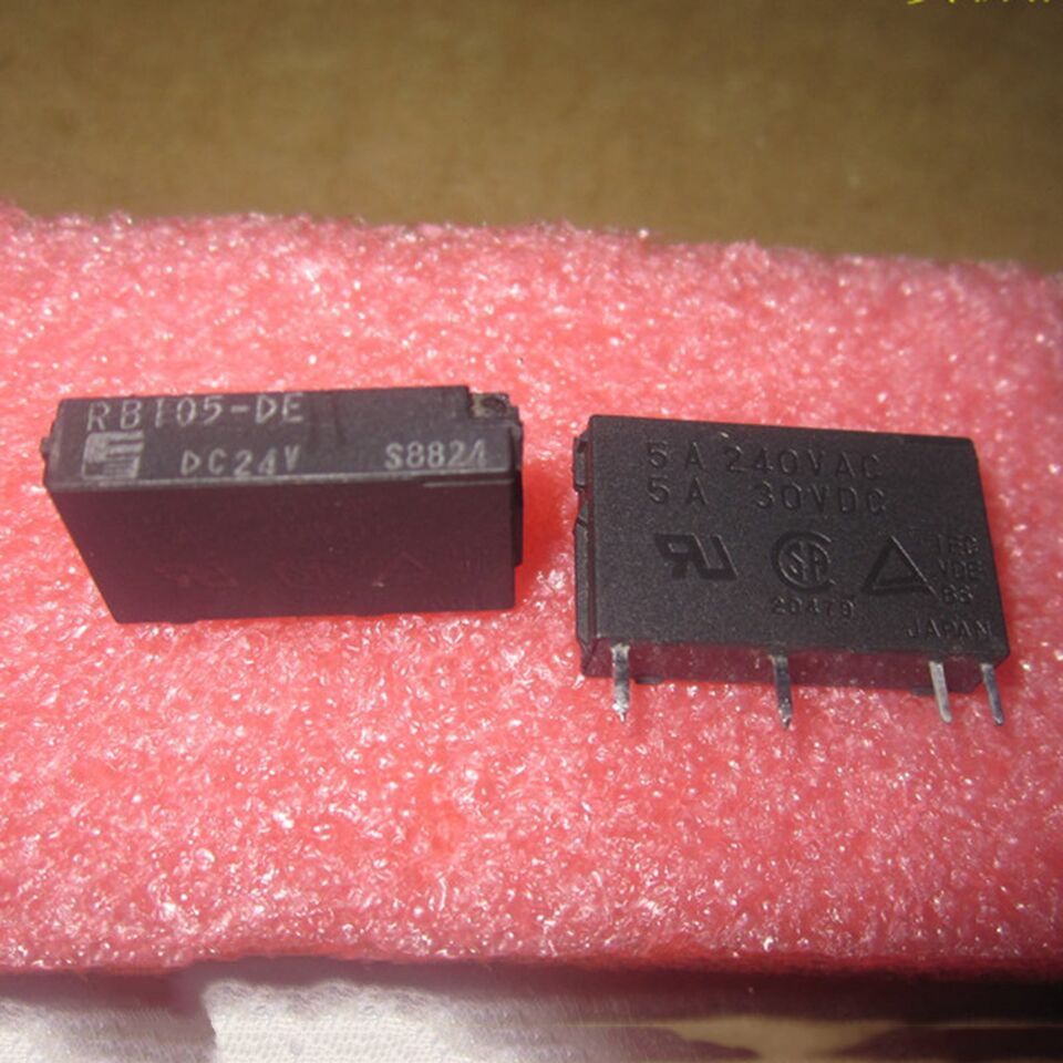 10-Piece Relay Module 24V 5A, 4-PIN RB105-DE DC24V - KOEED