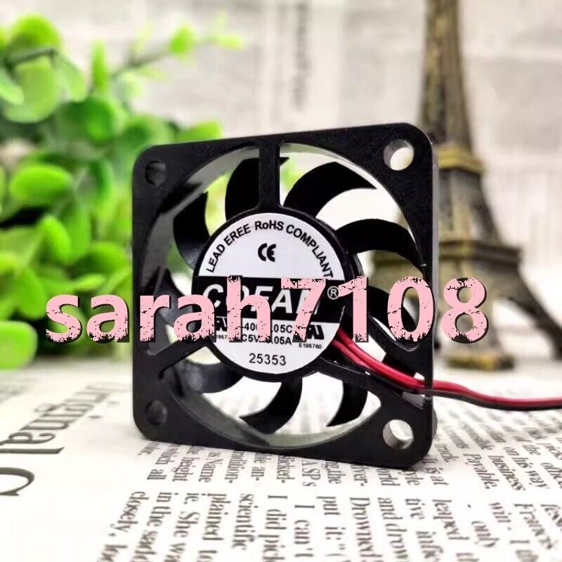 new 1PC cooling fan 2 cables A1 F-4007L05C 4007 5V 0.05A 4CM - DELTA