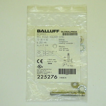 Proximity Switch M08MI-NSC20B-S49G - BALLUFF