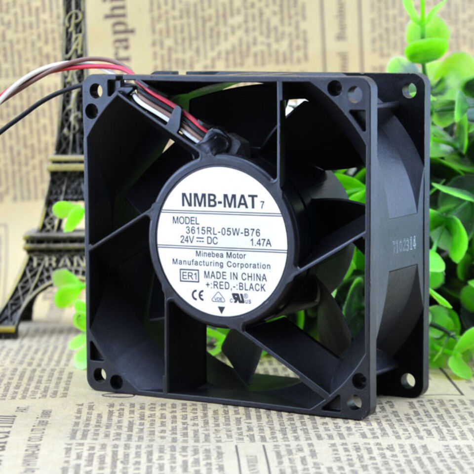 new 1PC Chassis Cooling Industrial Fan High Power 3615RL-05W-B76 9038 24V 1.47A 9CM - KOEED