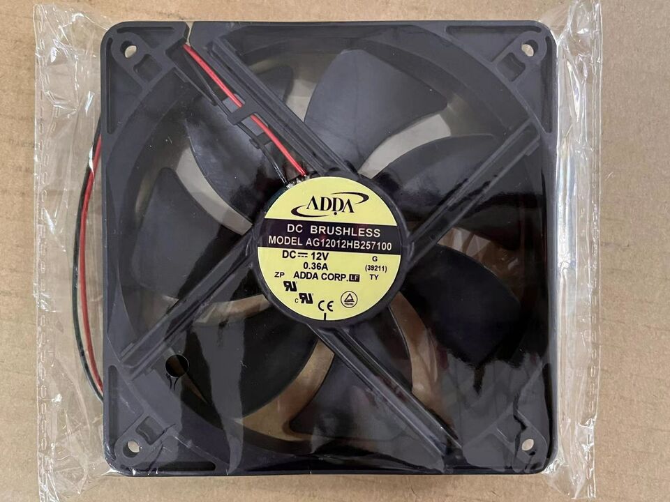 new 1PC 12V 0.36A 12025 12cm 2-wire double ball cooling fan AG12012HB257100 - INDUSTRIALCOMPONENTS