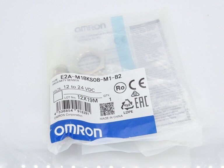 new Omron E2A-M18KS08-M1-B2 Proximity Sensor One E2AM18KS08M1B2 - OMRON