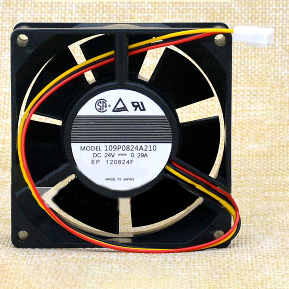 new Qty:1pc for SANACE80 24V 0.29A 3pin 80*80*32mm Cooling Fan 109P0824A210 - SANACE