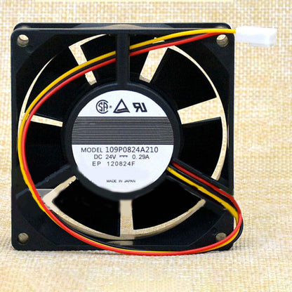 new Qty:1pc for SANACE80 24V 0.29A 3pin 80*80*32mm Cooling Fan 109P0824A210 - SANACE