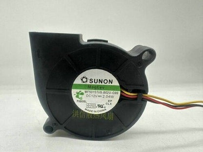 new 1 pcs SUNON Fan MF50151VX-B02U-G99 DC12V 2.04W 5015 5cm projector turbine fan - SUNON