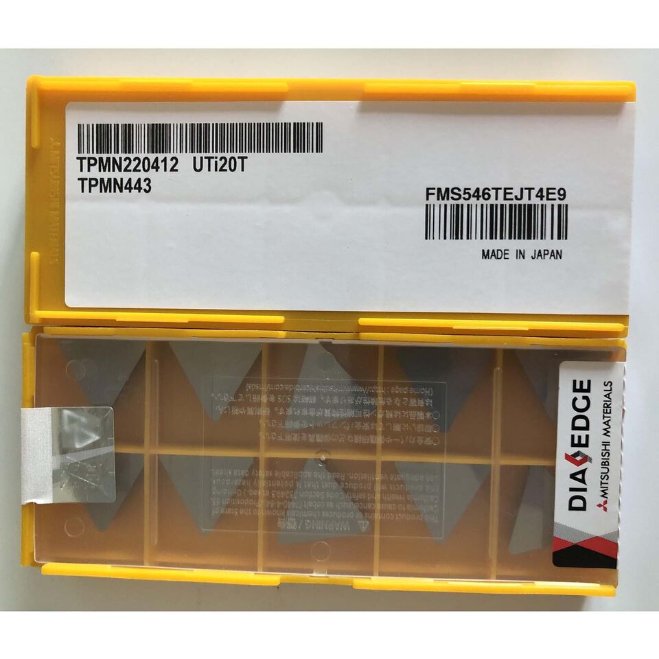 new 10pcs/box Mitsubishi TPMN220412 UTI20T Carbide Inserts - MITSUBISHI