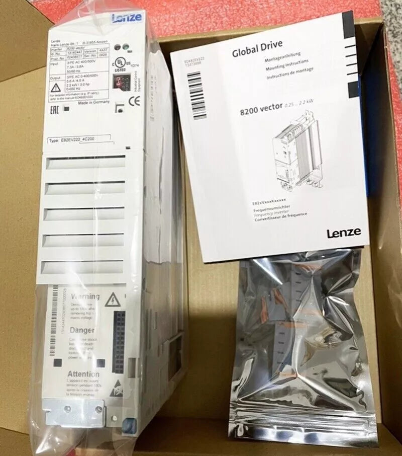 new One Lenze E82EV222K4C200 Inverter In Box E82EV222_4C200 ping - LENZE