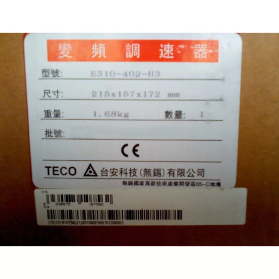 new 1PC  TECO E310-402-H3 Inverter ping E310402H3