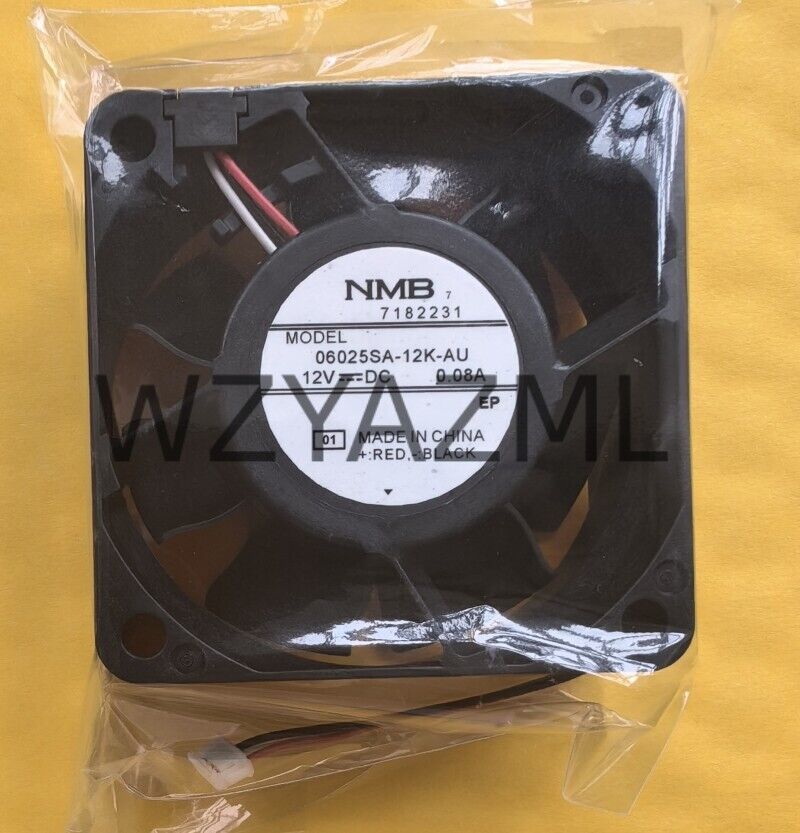 used 1 pcs cooling fan 4 wires 06025SA-12K-AU 12V 0.08A - LEROY MERLIN AUTOMATION