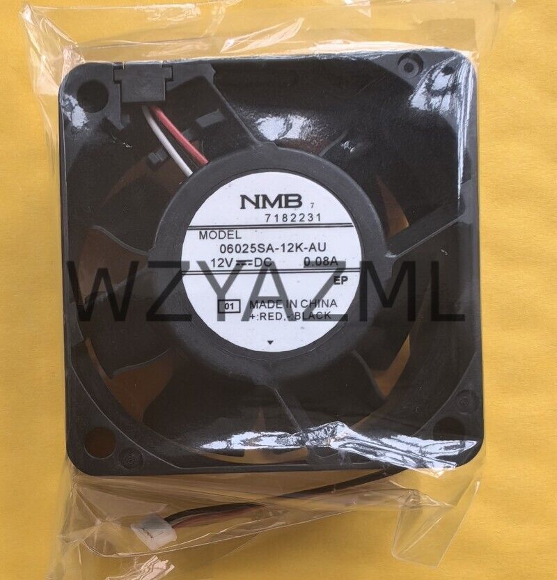 used 1 pcs  cooling fan 4 wires  06025SA-12K-AU 12V 0.08A