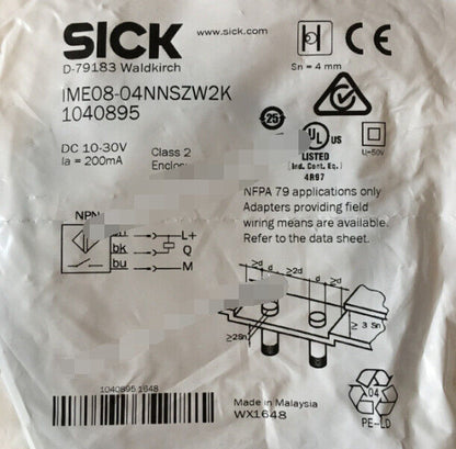new SICK IME08-04NNSZW2K Proximity Switch One IME0804NNSZW2K - SICK