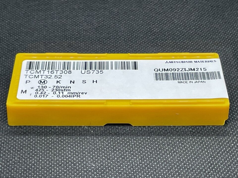 new 10pcs/box Mitsubishi TCMT16T308 US735 TCMT32.52 Carbide Inserts - MITSUBISHI