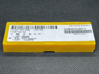 new 10pcs/box Mitsubishi TCMT16T308 US735 TCMT32.52 Carbide Inserts - MITSUBISHI