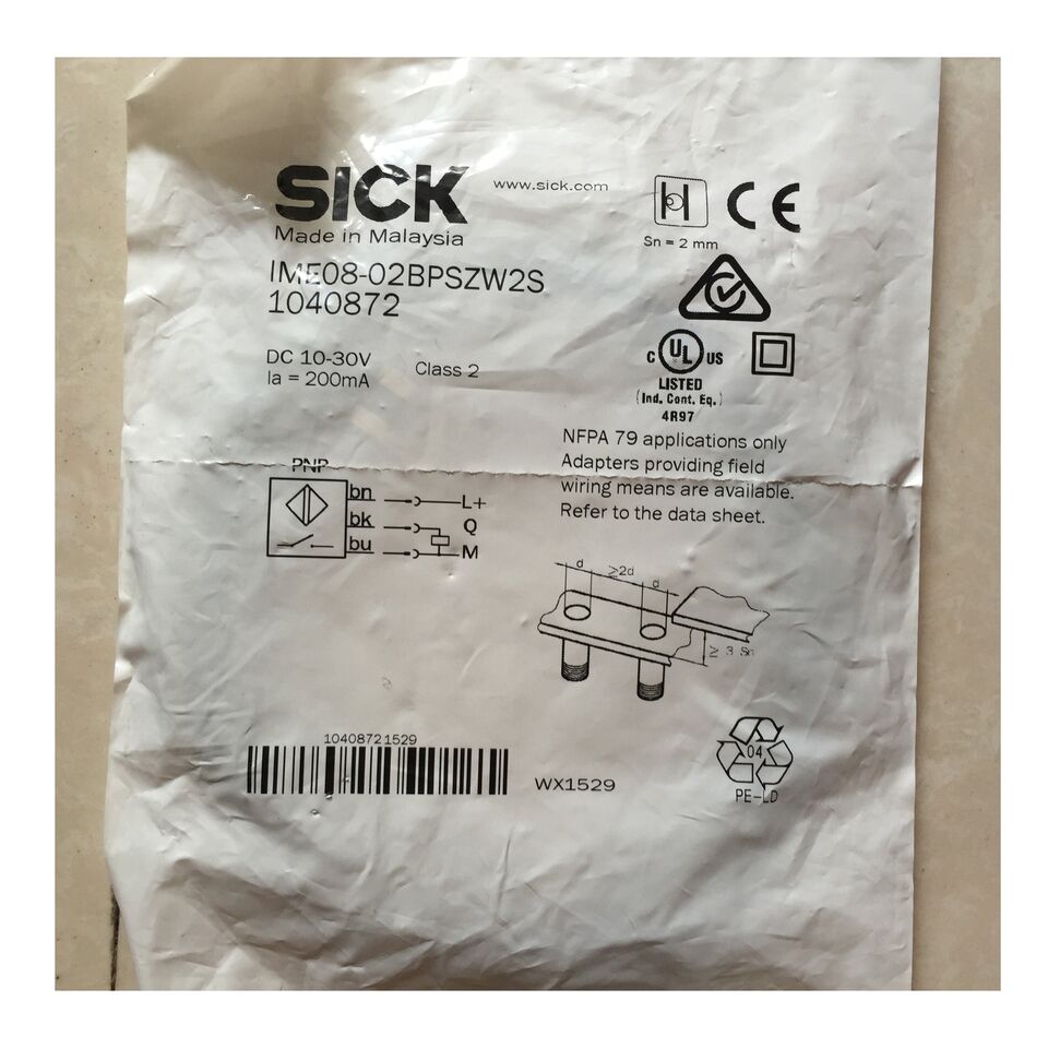 new SICK IME08-02BPSZW2S Proximity Switch One IME0802BPSZW2S - SICK