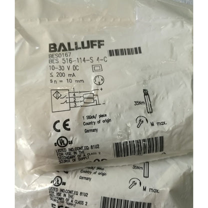 1PC BALLUFF BES 516-114-S4-C Sensor Proximity Switch, Proximity Switch, BALLUFF Sensor Switch, Proximity Switches, Switch, BALLUFF Switch, Switches, Sensor Switch - BALLUFF