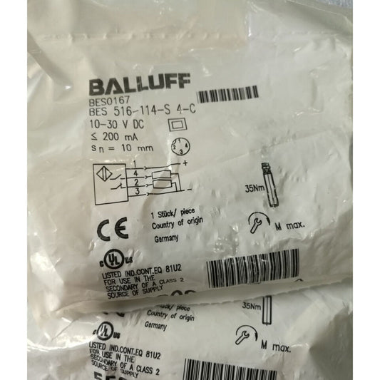 1PC BALLUFF BES 516-114-S4-C Sensor Proximity Switch, Proximity Switch, BALLUFF Sensor Switch, Proximity Switches, Switch, BALLUFF Switch, Switches, Sensor Switch - BALLUFF