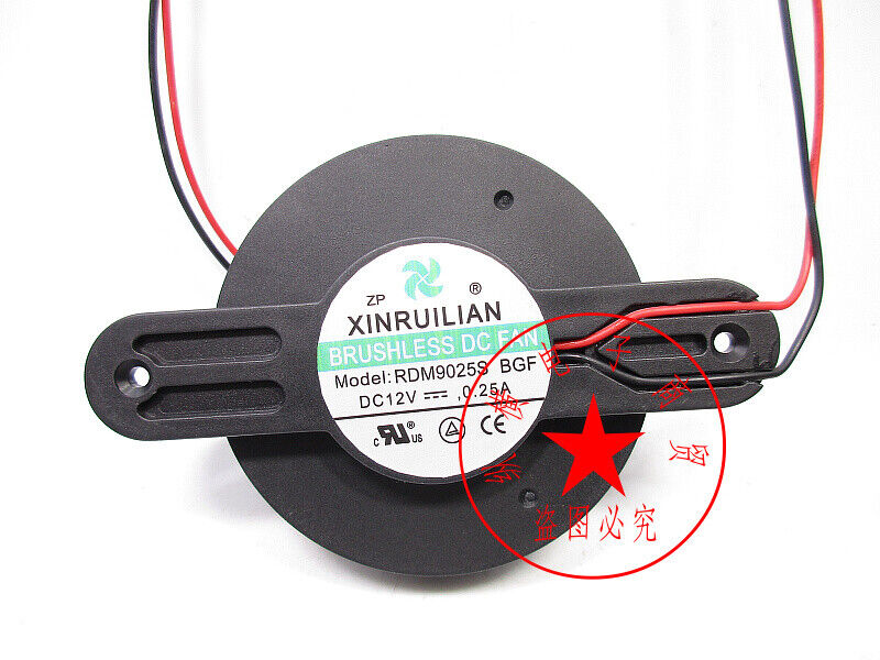 new 1PC 12V 0.25A 2-wires cooling fan SCIENCE RDM9025S BGF - KOEED