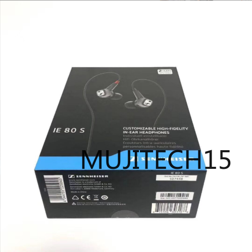 new Sennheiser IE 80 S In-Ear High-Fidelity Wired Earphones Black & Sealed - SENNHEISER