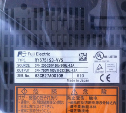 new 1PC FUJI RYS751S3-VVS AC SERVO Drive RYS751S3VVS ping - FUJI RYS