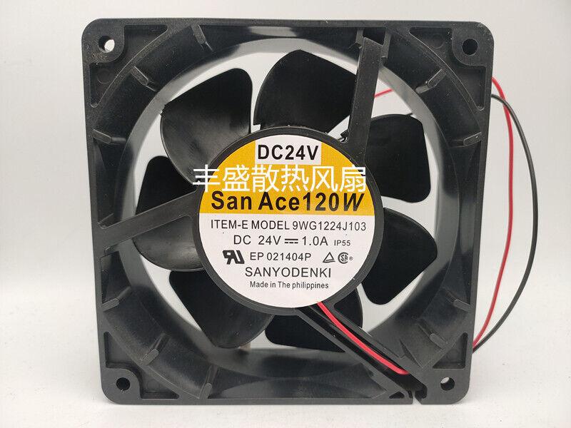 new 1 pcs Fan 12CM 2 Pin inverter cooling fan 9WG1224J103 DC24V 12038 - MKS