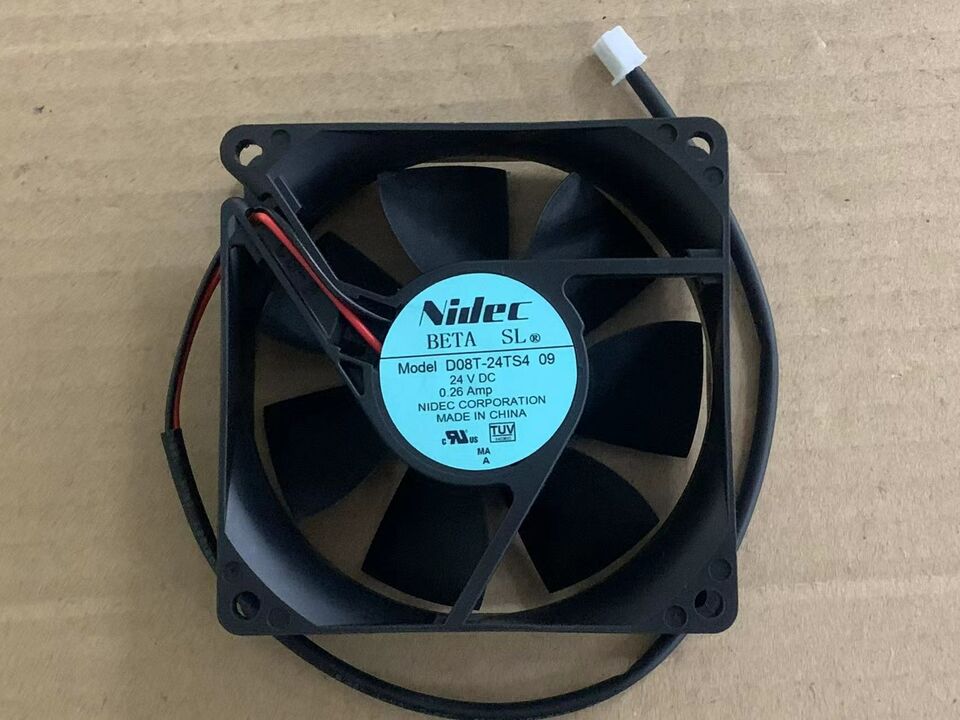 new 1PC 24V 0.26A 80X80X25MM 2wire D08T-24TS4 09 Double ball cooling fan - KOEED