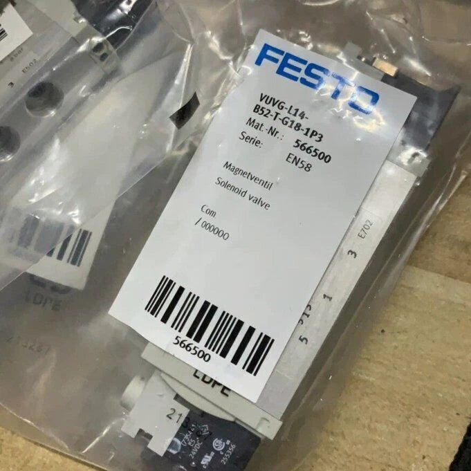 new Festo VUVG-L14-B52-T-G18-1P3 566500 Solenoid Valve One