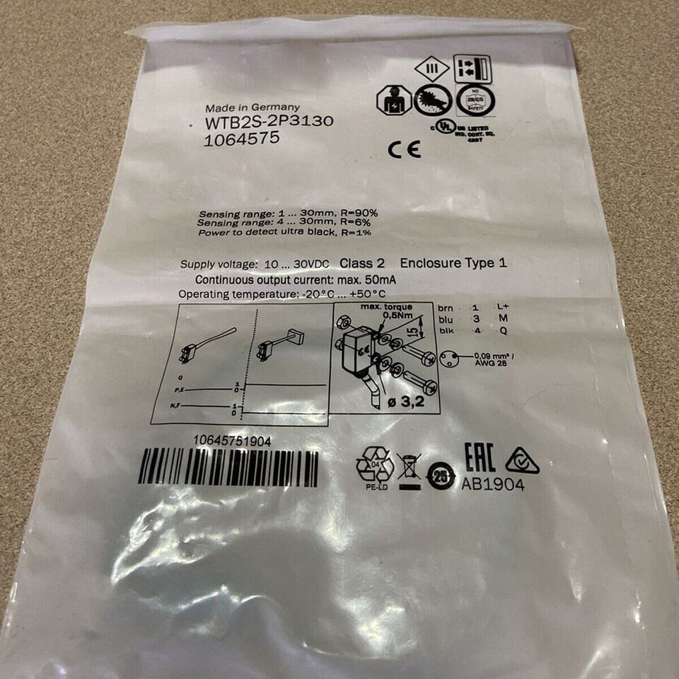 new SICK WTB2S-2P3130 Photoelectric Sensor One WTB2S2P3130 - SICK