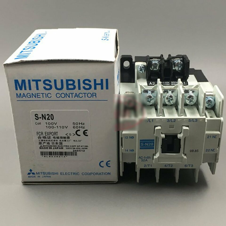 new Mitsubishi S-N20 AC110V Contactor 1PC SN20 - MITSUBISHI