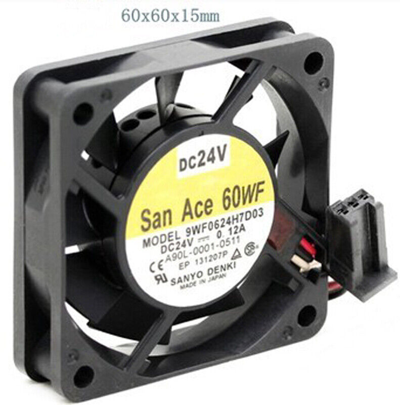 new 1PC FANUC A90L-0001-0511 SanAce60WF SANYO DENKI 9WF0624H7D03 0.12A - SANYO DENKI