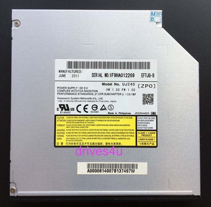 new Panasonic UJ-240 6X 3D Blu-ray Burner Writer BD-RE Slim DVD RW SATA Drive - PANASONIC