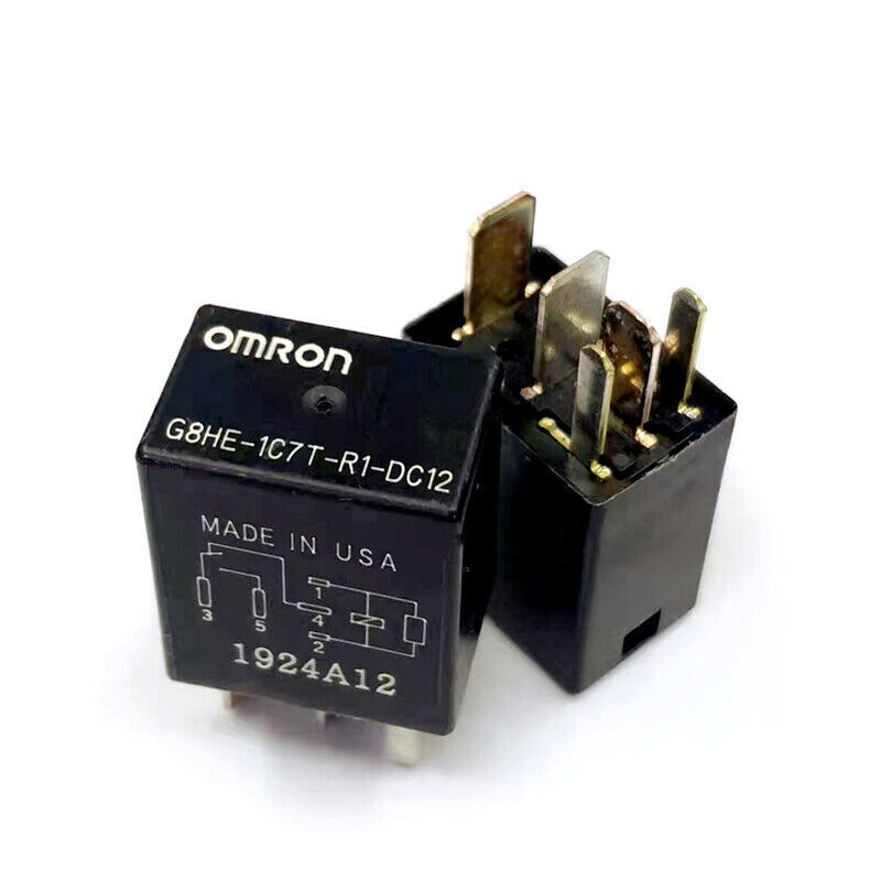 new 2PCS Omron G8HE-1C7T-R1-DC12 12VDC Relay G8HE1C7TR1 - OMRON