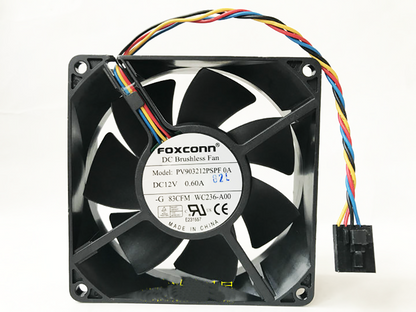 new 1PC 0.60A 90*90*32mm 9032 9CM 4 wire 5 pin chassis fan PV903212PSPF 0A DC12V - OMRON