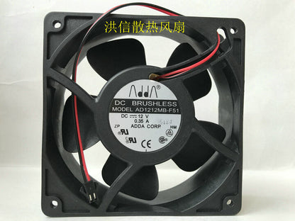 new 1PC DC 12V 0.35A 12038 12CM 2 Pin Fan AD1212MB-F51 - OMRON