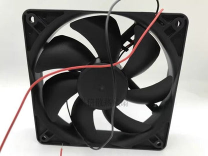 new 1 PCS fan 12cm 2 wire cooling fan EEC0252B1-000U-A99 DC24V 5.0W 12025 - PLC