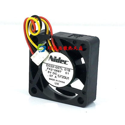 new 1PC ultra-quiet cooling fan D03X-05TL 3010 30 * 30 * 10MM 3CM 5V - TECHCOOL
