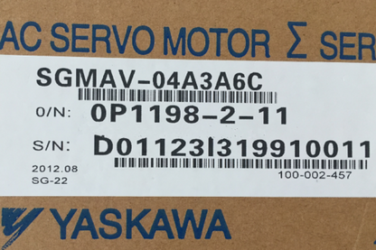 new 1PC YASKAWA SGMAV-04A3A6C SERVO MOTOR SGMAV04A3A6C PING - YASKAWA