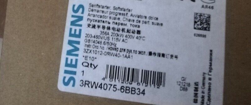 new 1PC  Siemens 3RW4075-6BB34 3RW40756BB34 ping