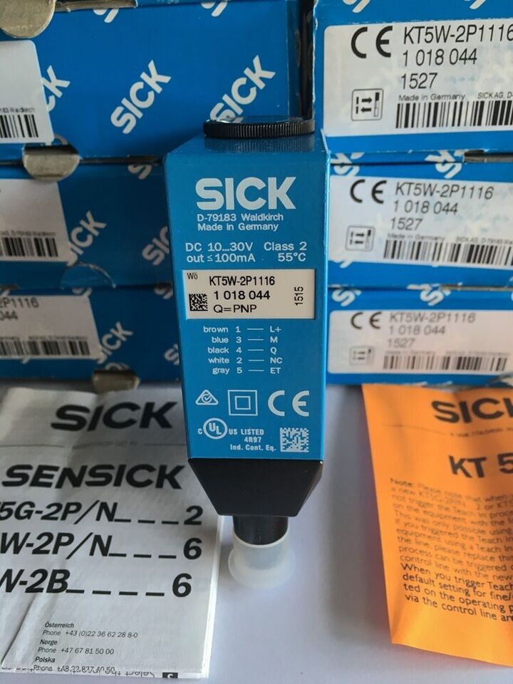 1-Piece Sick KT5W-2P1116 Color Sensor Ping - SICK