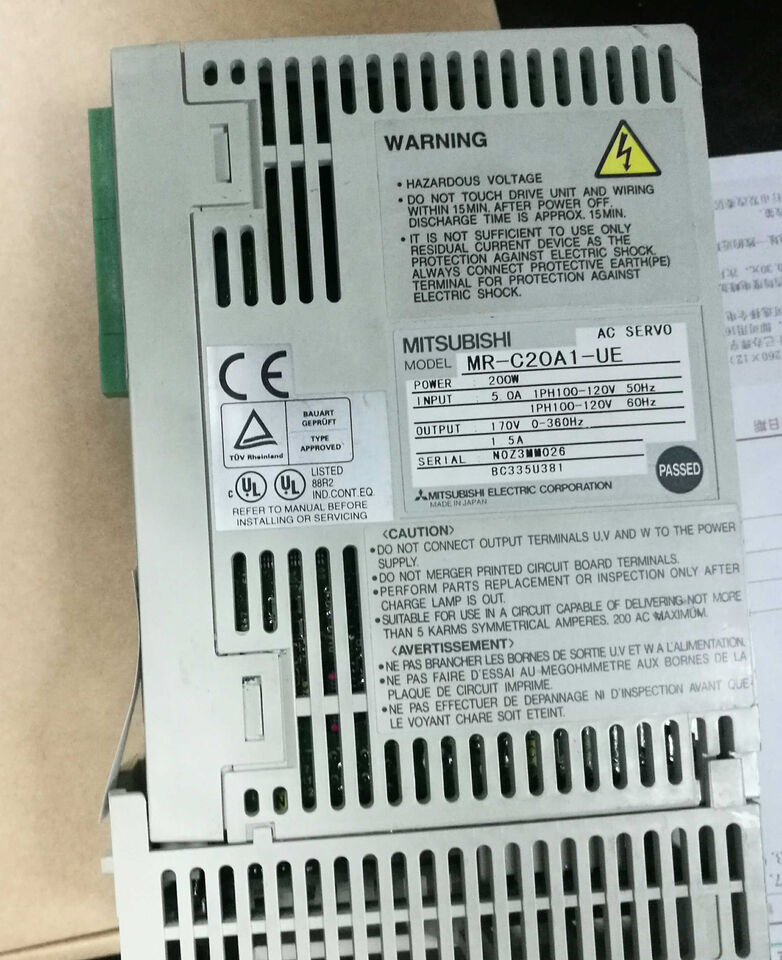 MITSUBISHI MR-C20A1UE Servo Driver Ping - MITSUBISHI