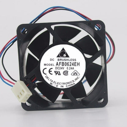 new 1PC Delta AFB0624EH 6cm 6025 60x60x25mm 24V DC 0.24A Extreme High Speed Fan - DELTA