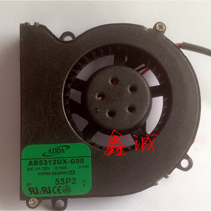 new 5010 12V 0.16A DC Blower Cooling Fan AB5312UX-G00 - AB INTERNATIONAL