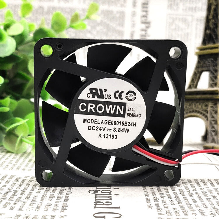 new 1PC 6CM 3-pin cooling fan AGE06015B24H DC24V 3.84W 6015 - AGE