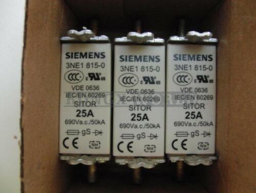 new 3PCS  Fuse 3NE 1815-0 3NE1815-0 25A 690V