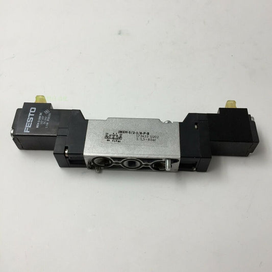 new Festo JMEH-5/2-1/8-P-B 173433 Solenoid Valve One JMEH5/21/8PB - FESTO