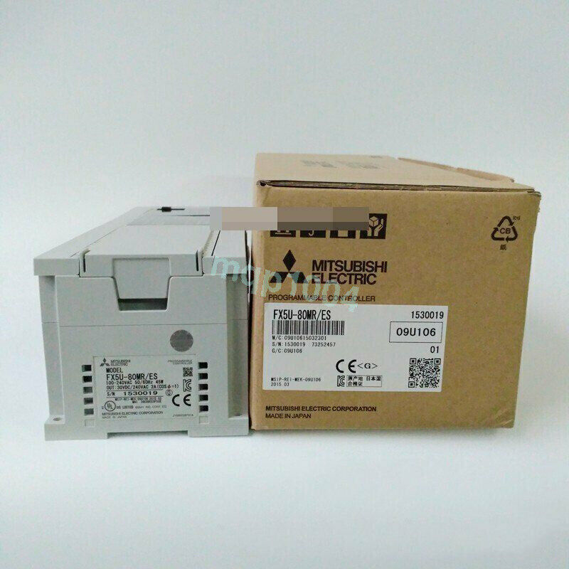 new 1PC MITSUBISHI FX5U-80MR/ES PLC Module FX5U80MR/ES In Box ping - MITSUBISHI